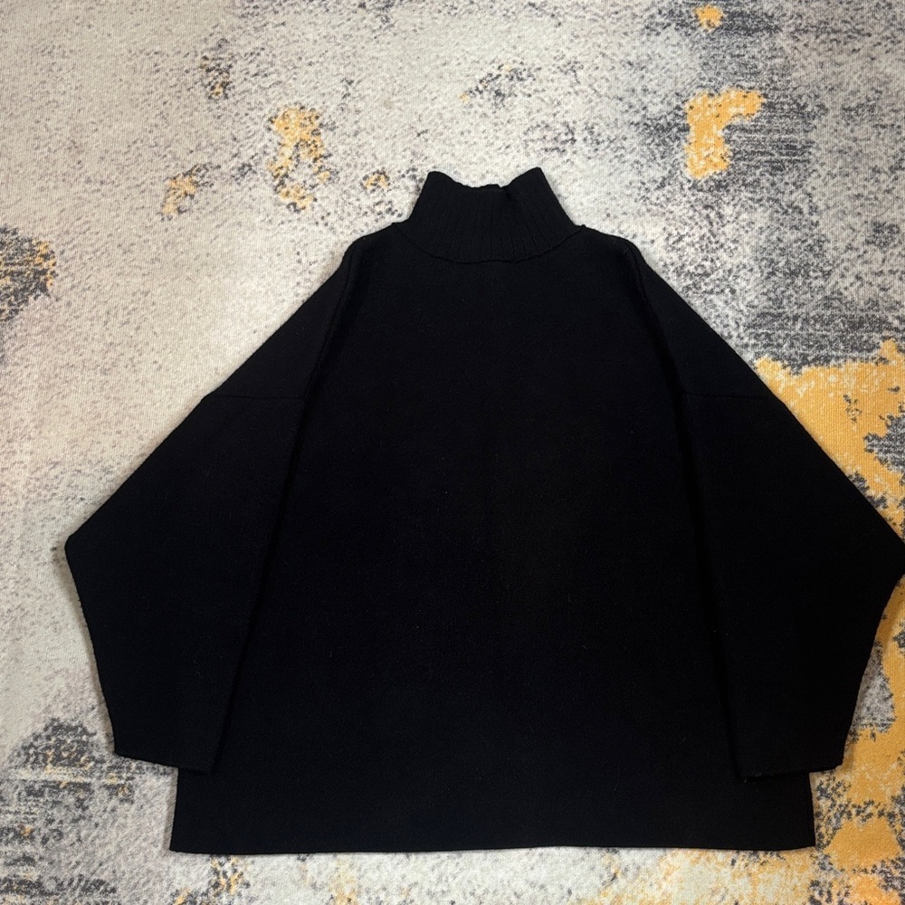 Zara Black Turtleneck Neck Sweater